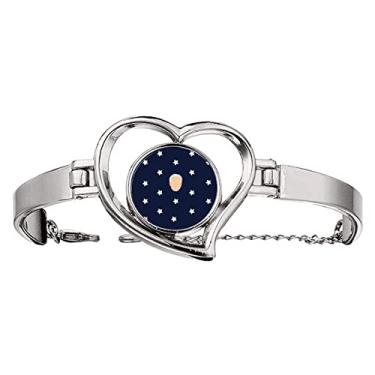 Imagem de N/A N/A Bracelete America President Person Biden estrelas azuis coração joia pulseira pulseira de arame, medium, metal