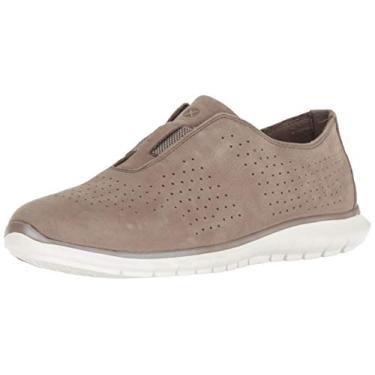 Imagem de Hush Puppies Mocassim feminino Tricia Perf, Nubuck castanho-acinzentado, 8