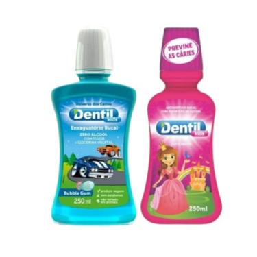 Imagem de Enxaguante Bucal Kids Zero Álcool Carros, Azul, Dentil, 250 ml