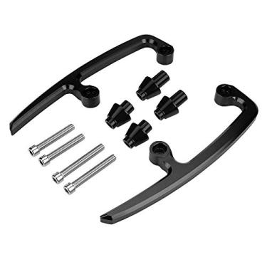 Imagem de Barras de apoio traseiras para passageiros de motocicleta senyar, liga de alumínio cnc traseira para kit de montagem de trilho de assento para z650 2017-2018 (preto)