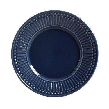 Imagem de Conjunto C/ 6 Pratos De Sobremesa Roma Deep Blue Ø 20,5cm - Porto Bras