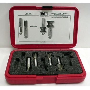 Imagem de Conjunto de artesãos de dobradiça pequena 601 da Whiteside Router Bits