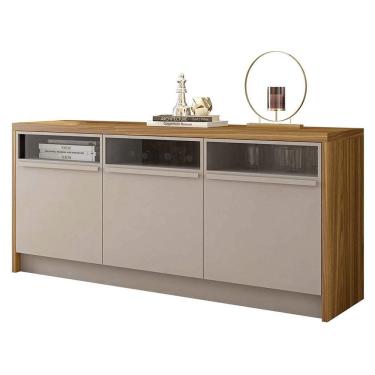 Imagem de Aparador Buffet 3 Portas Balcão Marrom Vectro Caemmun