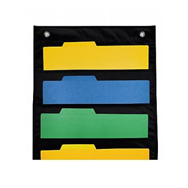 Imagem de LUGU izador de arquivos de parede pendu do Gráfico de bolso g nde com 5 bolsos pa zenamento com 2 ides izador de documentos pa porta-pastas pa escritório Biblioteca da sala de