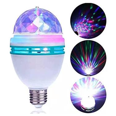 Imagem de CL-Link Lâmpada rotativa colorida, luz ambiente doméstica, 3w, com tomada