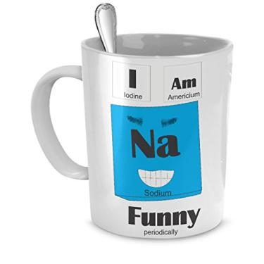 Imagem de Funny Chemist Jokes - I Am Sodium (Na) Engraçado - Caneca de Química - Presentes Químicos - Presentes Químicos