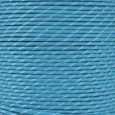 Imagem de Paracord 550 que brilha no escuro – Tracers que brilham no escuro – Paracord para uso ao ar livre para caça, acampamento, esportes, utilidade e recreação – Feito nos EUA (turquesa neon, 1,5 m)