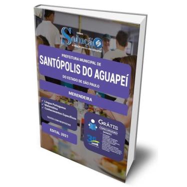 Imagem de Apostila Prefeitura Santópolis Do Aguapeí Sp 2021 Merendeira