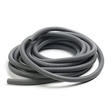 Imagem de Bettomshin 1 peça de 1,2 cm ID 24,61 FT conduíte elétrico, tubo de tear de fio não dividido, tubo ondulado, capa de mangueira de polipropileno flexível para casa, ao ar livre, capa de arreio de fio marinho automotivo