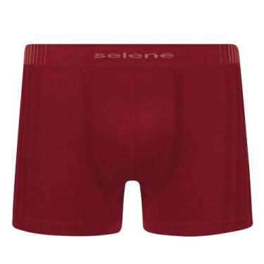 Imagem de Cueca Boxer Selene Sem Costura Masculina - Vermelho