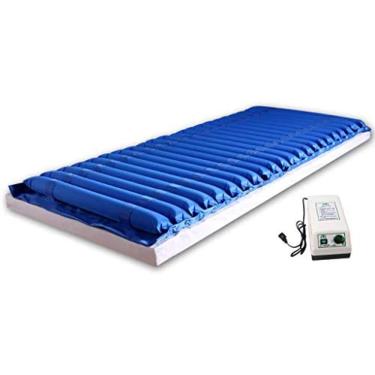 Imagem de Colchão de ar, colchão de cama para cuidados domiciliares de hospital com bomba ajustável, airbag removível, colchão inflável para úlcera de pressão e alívio de feridas na cama, Sem Furo Co