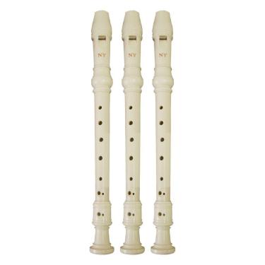 Imagem de Kit 3 Flautas Doce Germânica FL 20G New York