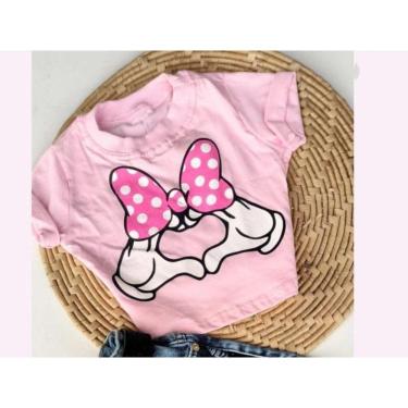 Imagem de Blusa cropped infantil menina -Personagens Stitch-Minnie etc