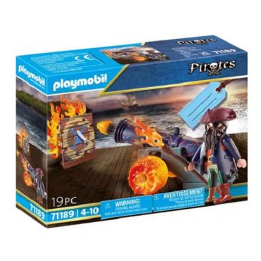 Imagem de Playmobil Pirates - Pirata Com Canhão – 19 peças