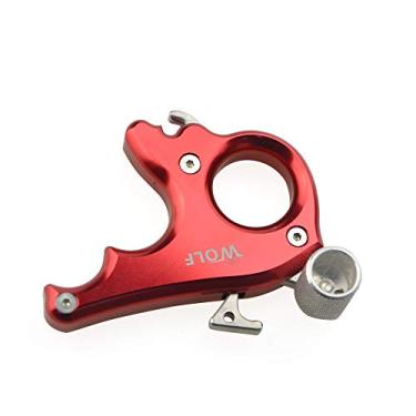 Imagem de SHARROW Acessório de arco composto de 3 dedos para liberação de arco e flecha (vermelho)