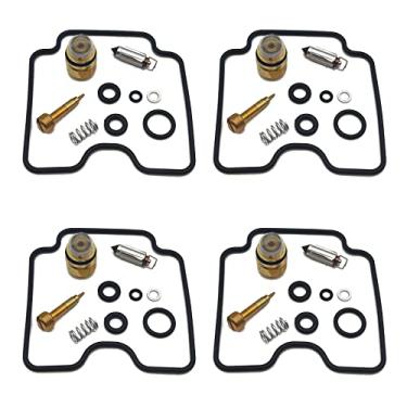 Imagem de Kit de reparo de carburador de motor de motocicleta, junta de válvula de agulha, parafuso de ar compatível com GSX750F Katana 1998-2006 GSX750 GSX 750 F (Cor: Marfim)