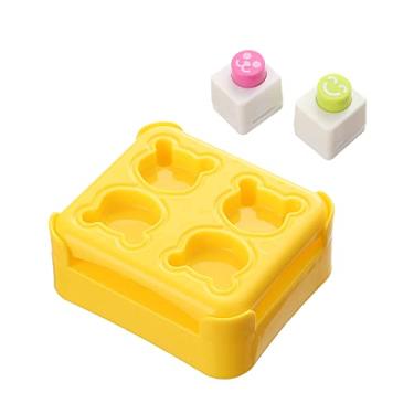 Imagem de Molde de bola de arroz com desenho animado de urso molde de sushi reutilizável molde de sushi para refeição infantil almoço bento