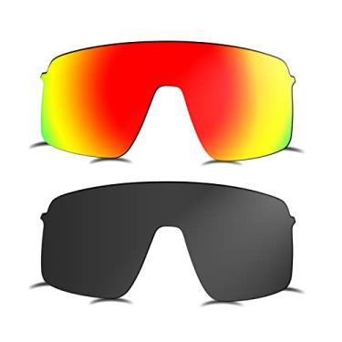 Imagem de Prizo ORL Lentes polarizadas de reposição para óculos de sol Oakley Sutro Lite OO9463-2 conjuntos (preto + vermelho)