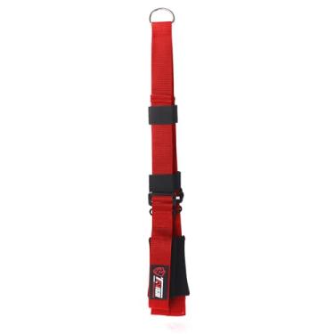 Imagem de Acessório de cabo ajustável de corda tríceps (33-71 cm), tiras de extensão de corda tríceps acessórios crossover de cabo (comprimento ajustável vermelho (33-71 cm))