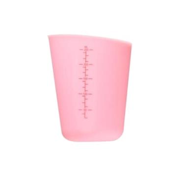 Imagem de Copos medidores de silicone de 227 g com marcação de 250 ml, capacidade de 1 xícara, copo de cozimento flexível para cafeteira, manteiga, mistura de chocolate (rosa, 1 pacote)