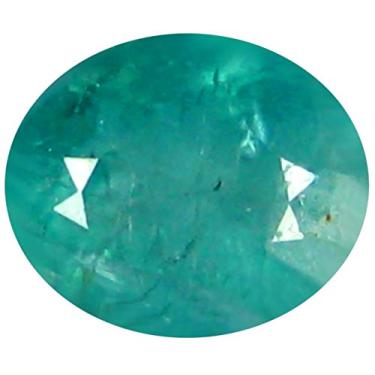Imagem de Pedra preciosa solta de grandierita verde azulado não aquecida sem tratamento em forma oval 0,50 ct Deluxe Gems (5 x 4 mm)