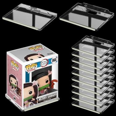 Imagem de Prateleiras de parede para bonecos de anime Funko Pop, bordas de exibição com tiras que brilham no escuro, prateleiras de colecionador para sala de jogos, mini prateleiras colecionáveis com capacidade
