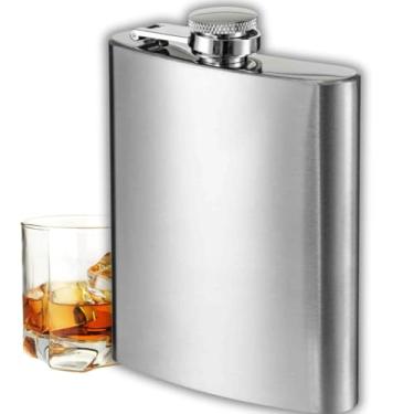 Imagem de Cantil de Bolso em Aço Inox - 200 ml