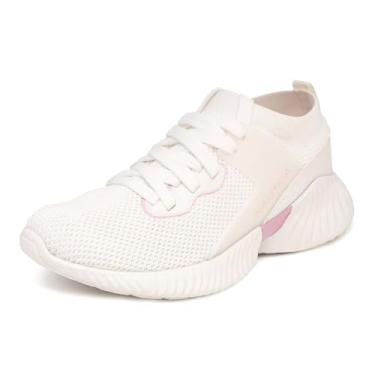 Imagem de Nautica Tênis infantil com cadarço para meninos e meninas – Tênis de caminhada com amortecimento aprimorado e tecnologia de salto grosso, para corrida atlética (criança pequena/criança grande), Branco