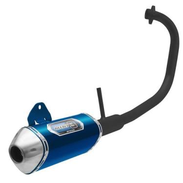 Imagem de Escapamento Esportivo Pro Tork Mini 3 Curva Preta Moto Ybr 125 Factor 