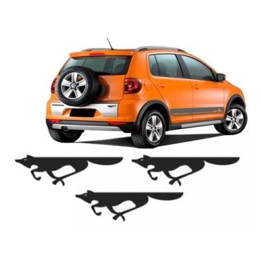 Imagem de Kit 3 Adesivos Emblema Raposa Vw Fox Crossfox Spacefox - MRC