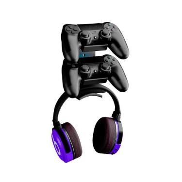 Imagem de Suporte Controle e Headset Fone de Ouvido  - Deliquadros