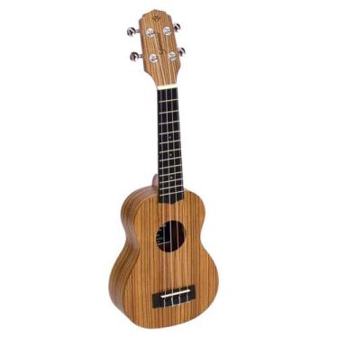 Imagem de Ukulele Soprano Giannini GUK-21 Acústico Nylon Com Bag, Zebra Wood