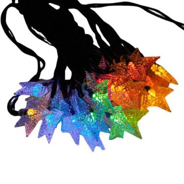 Imagem de Cordão de Lampadas Led Pisca Pisca Formato Estrela - Importado