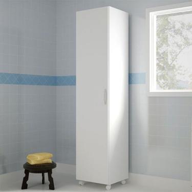 Imagem de Armário Multiuso 1 Porta Branco - Pnr Móveis - Brv, Branco, Moderno