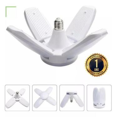 Imagem de Lâmpada Led 60w Pétalas Dobrável Ajustável Elice Branco Frio - SHOP AL