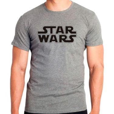 Imagem de Camiseta Masculina Cinza Star Wars Filme 02 - DESIGN CAMISETAS, Cinza,