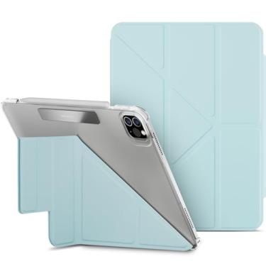 Imagem de MAGEASY Capa para iPad Pro de 11 polegadas – Capa fólio com suporte multiângulo, suporte para Apple Pencil, resistente a manchas, compatível com iPad Pro 11'' (2018-2022) e iPad Air (5ª/4ª geração) -