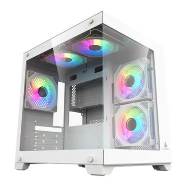 Imagem de Gabinete Gamer Acegeek Vacancy L375 | Mid-Tower | Lateral de Vidro | Branco | AG-VACANCY-L375-WH