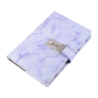 Imagem de Esquirla Caderno de Viagem com Cadeado Diário de Couro PU para Meninos E Meninas, Tolet