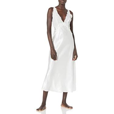 Imagem de Cinema Etoile Vestido feminino plus size longo plus size, Branco de inverno, 2X