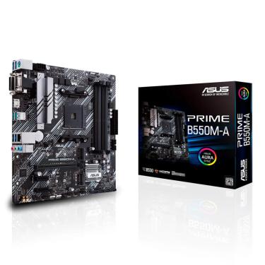 Imagem de Placa Mãe ASUS Prime B550M-A AM4 DDR4 MATX 90MB14I0-C1BAY0