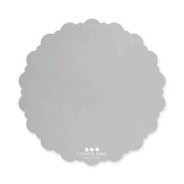 Imagem de Cake Board Dalia MDF Prata  - 01 unidade - Sonho Fino - Rizzo, 15cm