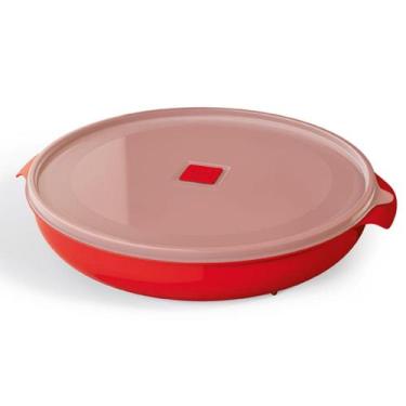 Imagem de Pote Premium 2,5 Litros Sólido de Plástico Vermelho - Uz utilidades