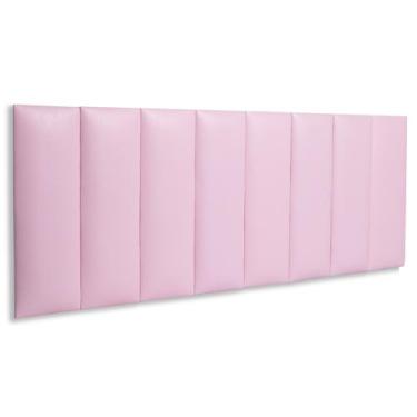 Imagem de Cabeceira Queen Reta Tecido Impermeável 160x60 Cama Box Modulada - Blu