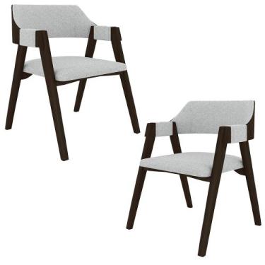 Imagem de Kit 2 Cadeiras Sala de Jantar e Jogos Carteados Madeira Maciça Poker L