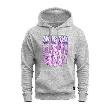 Imagem de Moletom Inerted Blusa De Frio Agasalho Varias Cores - Nexstar, Cinza, 