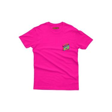 Imagem de Camiseta Nostalgia Anos 80 - Rádio Vintage  Nerd Chic, XGG, Pink