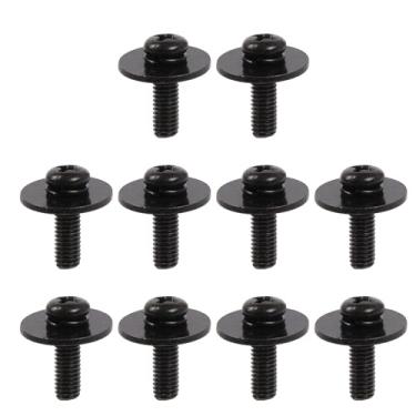 Imagem de Yibuy Kit de ferragens de parafusos de tarola de metal M5 x 16 mm para ganchos de garra preta