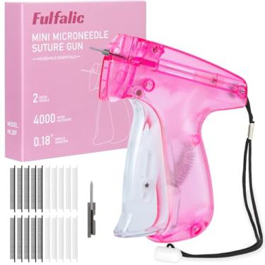 Imagem de Kit de etiquetagem, pistola de etiquetagem de ponto fino para roupas, mini pistola de costura para roupas, costura acolchoada, bainha, etiqueta de ponto rápido com 2 agulhas, 2000 micro fixadores