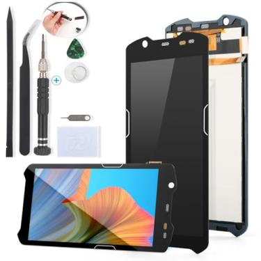 Imagem de YWLRONG Substituição de tela Zebra TC52 para Zebra TC57 TC52X TC520L TC52AX TC57X Display Touch Screen Digitalizador Substituição com ferramentas (preto)